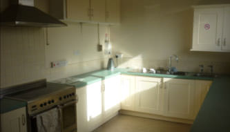 The kitchen at Washford Memorial Hall